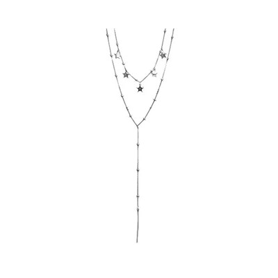 Колье из серебра без вставки, ТФК-46