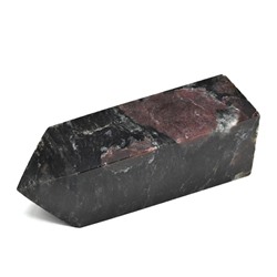 Кристалл из нуумита с гранатом "Карандаш" 37*34*111мм, 356г