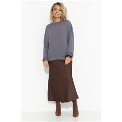 Свитшот серый в стиле oversize