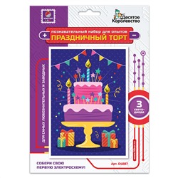 Детский набор для опытов и экспериментов «Праздничный торт» с электросхемой