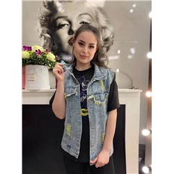 Жилет джинсовый 844284