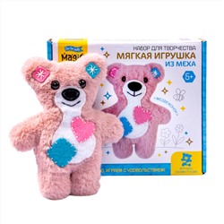 Мягкая игрушка из меха и фетра "Медвежонок" своими руками