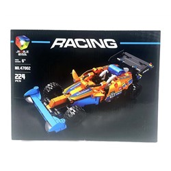 Конструктор RACING Спортивная машина Оранжевая 224дет. 28*21см / 47002-3