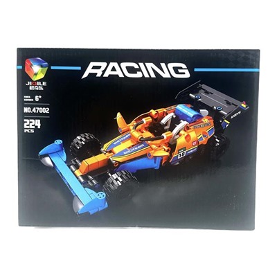 Конструктор RACING Спортивная машина Оранжевая 224дет. 28*21см / 47002-3
