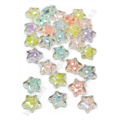 Бусины декоративные 15 мм "Звёздочки" (500 гр) SF-7386, ассорти