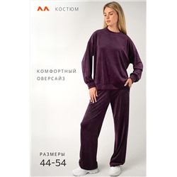 Женский велюровый костюм оверсайз Happyfox