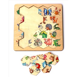 Пазл деревянный «Занимательные соты»