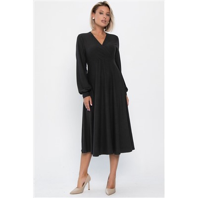 Платье трикотажное Эхо лета (черное) П14366-1М