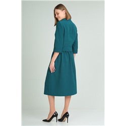 Viola Style 2655-3 темно-бирюзовый_с_принтом, Юбка,  Жакет
