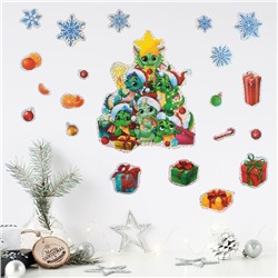 Интерьерные наклейки «Дракончики», голография 21 х 29.7 см