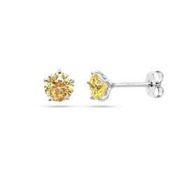 Серьги из серебра крайола циркон, Гвоздики3