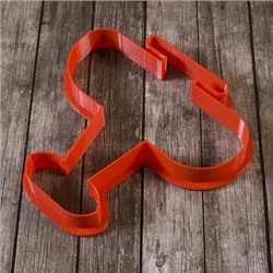 Вырубка для пряника "Самолет" пластик, 10 см