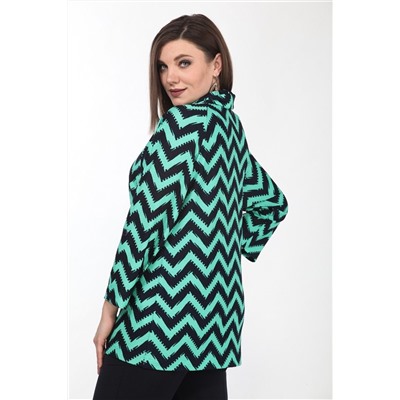 Lady Style Classic 2333/1 зеленый-темно-синий, Джемпер