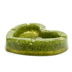 Чаша декоративная Сердце из крошки хризолита 125*110*25мм