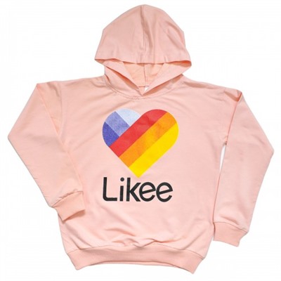 Толстовка подростковая "Likee" (персиковый)