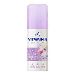 HYA Vitamin E roll on sensitive care deodorant, AR (Роликовый дезодорант для чувствительной кожи С ГИАЛУРОНОВОЙ КИСЛОТОЙ и витамином E), 60 мл.
