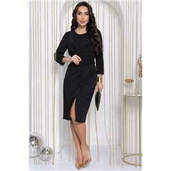 Платье Время желаний (черный с люрексом) П12147