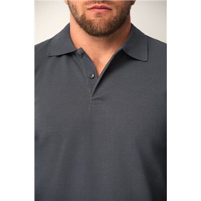 Мужской базовый лонгслив-поло Happyfox