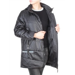 22-303 BLACK Куртка демисезонная женская AKiDSEFRS (100 гр.синтепона) размер 54