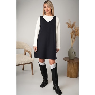 Женское офисное платье - сарафан Happyfox