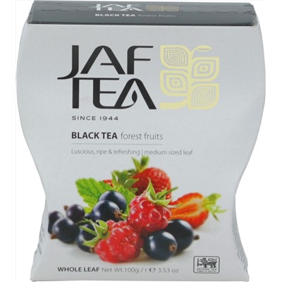 JAF TEA. Черный. Лесные ягоды 100 гр. карт.пачка
