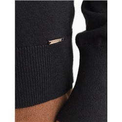 Водолазка тонкой вязки из хлопка с нейлоном