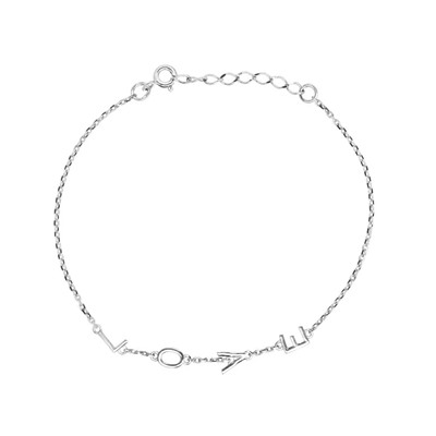 Браслет из серебра без вставки, В10-1056