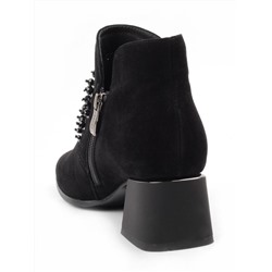 CGXM12-2R BLACK Ботинки женские (натуральная замша, байка) размер 33