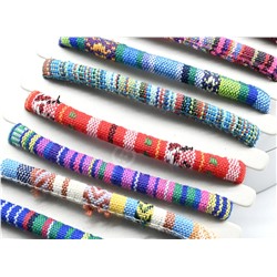 Набор браслетов из ткани 12 шт