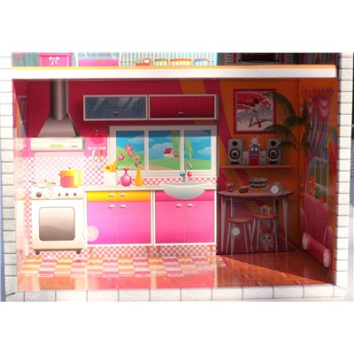 Кукольный двухэтажный домик быстрой сборки «Вилла» Серия Dream House