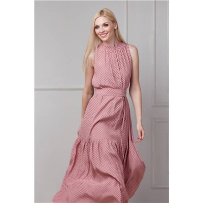 Achosa 232 розовый в горох, Платье