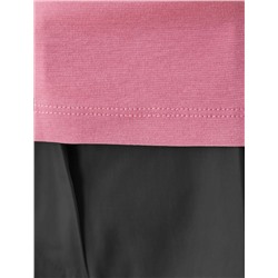 Футболка из плотного трикотажа с плетением риб 1*1