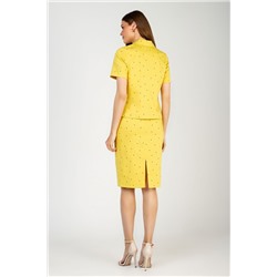 MARIKA 461 жёлтый+горох, Юбка,  Жакет