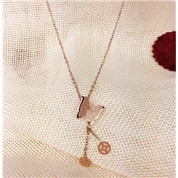 SALE! Подвеска на цепочке из ювелирной стали, Бабочка,1 шт.