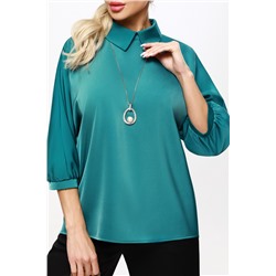 Блузка Сине-зелёный