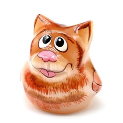 Скульптура из селенита "Кот" 45*37*41мм