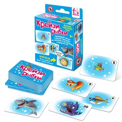 Игра настольная Карточная "Крейзи рыбки" 52 карточки 04697 Русский стиль