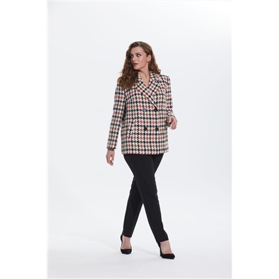 Alani Collection 1770 коричневая_клетка, Брюки,  Жакет
