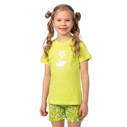 Комплект детский (футболка/шорты) Солнечный лайм