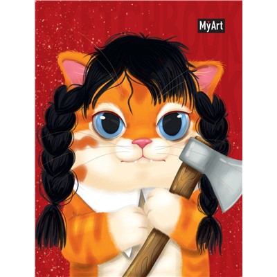 MyArt. MeowBook СКЕТЧБУК. Котик не в настроении
