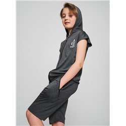 Спортивный костюм летний для мальчика серого цвета 703Sr