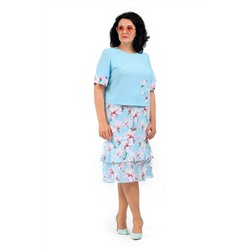 MadameRita 5146 голубой, Юбка,  Жакет