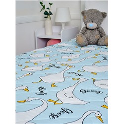 Покрывало детское из поплина - Гусь-обнимусь (мята)