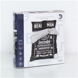 Постельное бельё "Этель" 2 сп Real Man 175х215 см, 200х220 см, 50х70+3 см - 2 шт