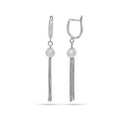 Серьги из серебра без вставки, ТЦС-72-5см