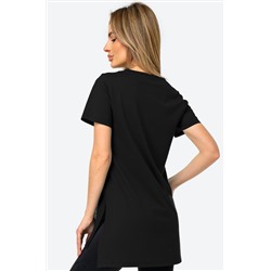 Женская удлиненная футболка с разрезами Happyfox