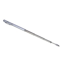 Ручка - выдвижная указка, магнит, 1 LED + лазер, 3xLR41, пластик, металл, 18х3,5см