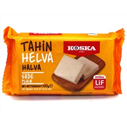 Tahin Halva PLAIN, KOSKA (Кунжутная халва), 200 г.