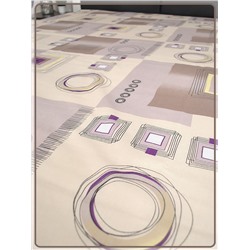 Простыня Ивановская бязь Графика вид 1-2 шоколад