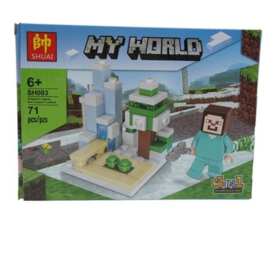 Конструктор My World 4в1 71дет. 19*14см / коробка SH003-4